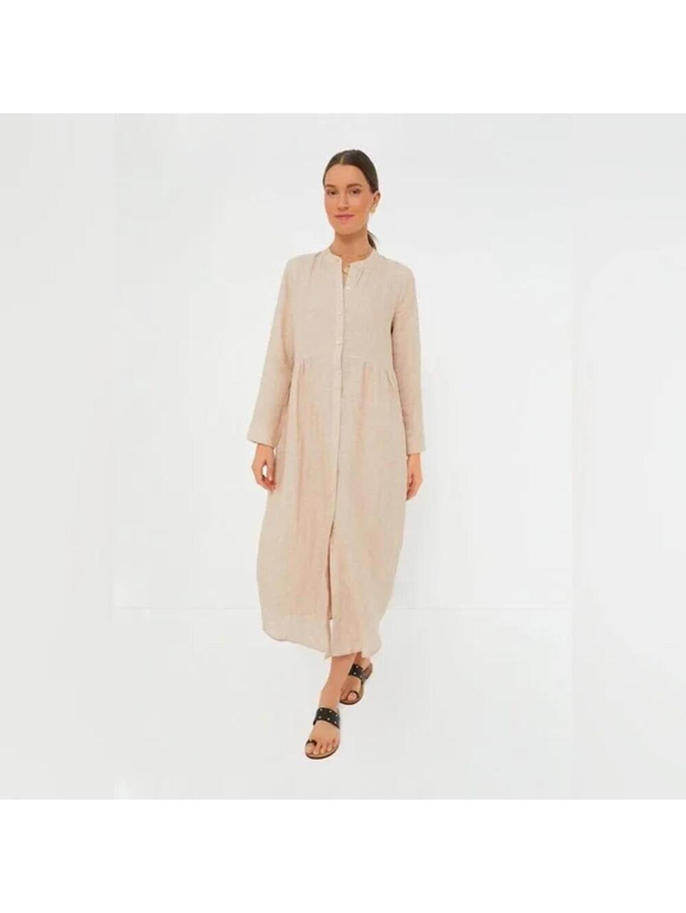 Tuckernuck Flax Lydell Maxi Dress Hemp Size XL New